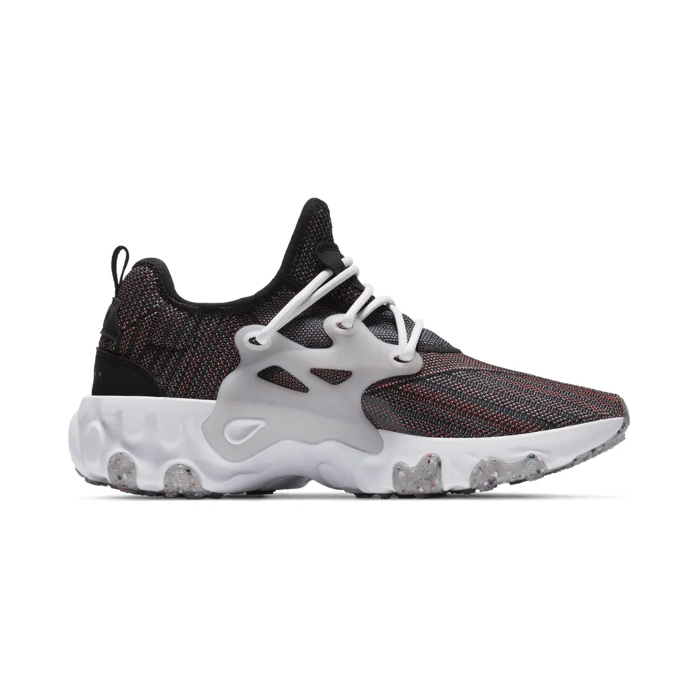 Nike React Presto Flyknit Multi Black Black/Vast Grey-Fire Pink-Black (CN1709-001)