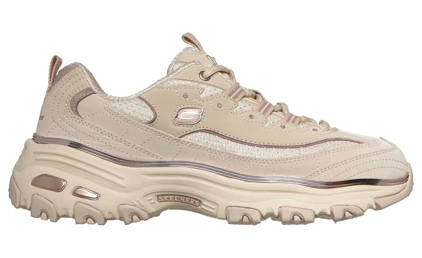 Skechers D’Lites – Chrome Wave Sneaker Natuurlijk