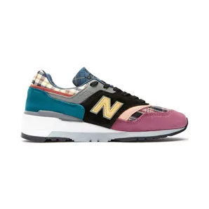 New Balance 997 MiUSA Plaid Pack Burgundy Black (M997DJ)