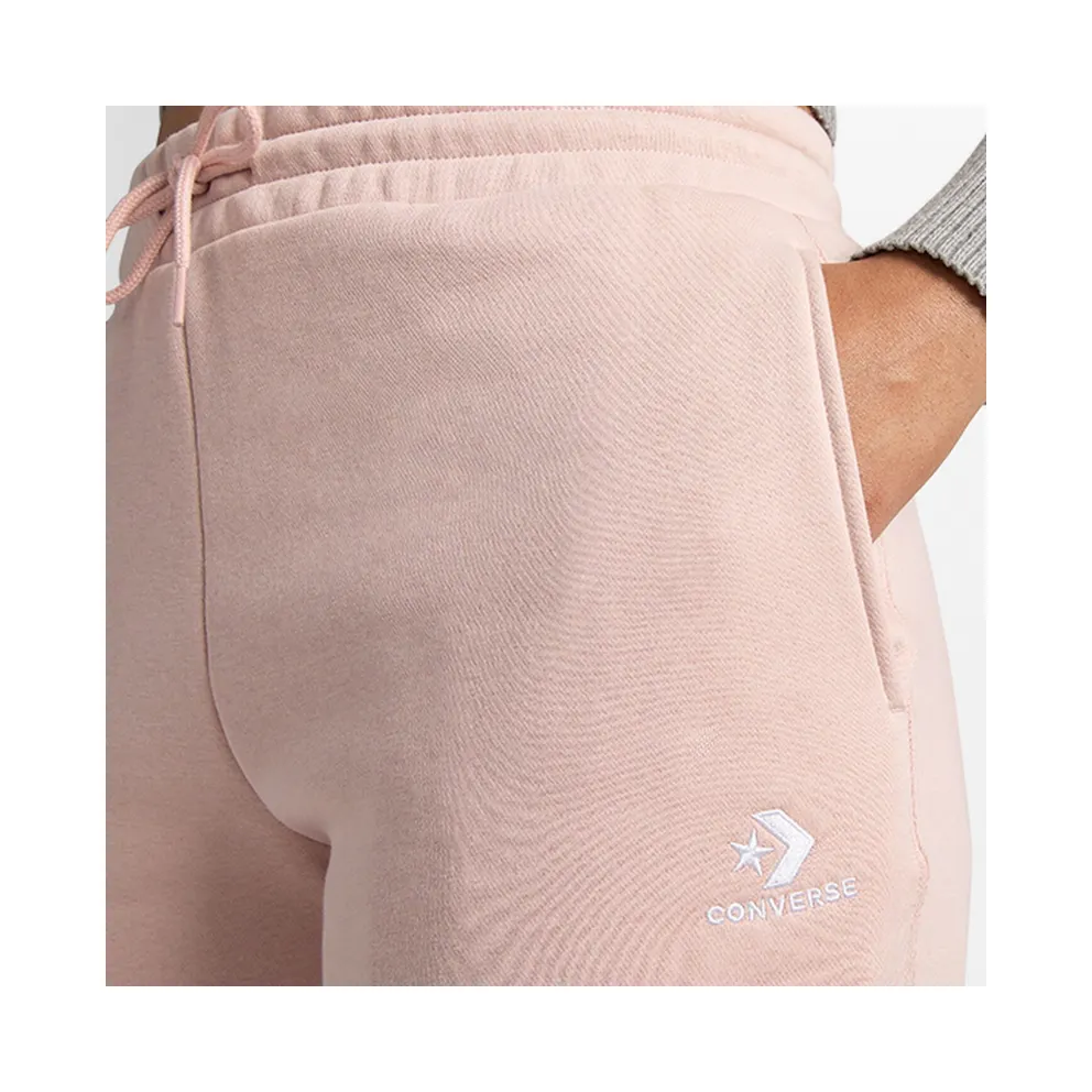 Converse Converse Go-To Embroidered Star Chevron Fleece Sweatpant with standaardpasvorm Pink Sage