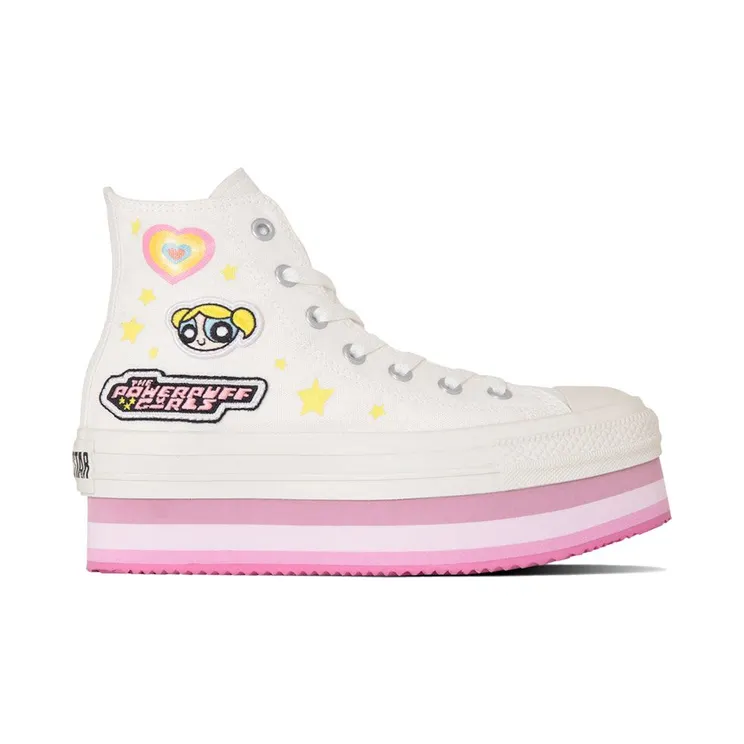 Converse Chuck Taylor All Star Chunkyline Hi The Powerpuff Girls White (31312820)