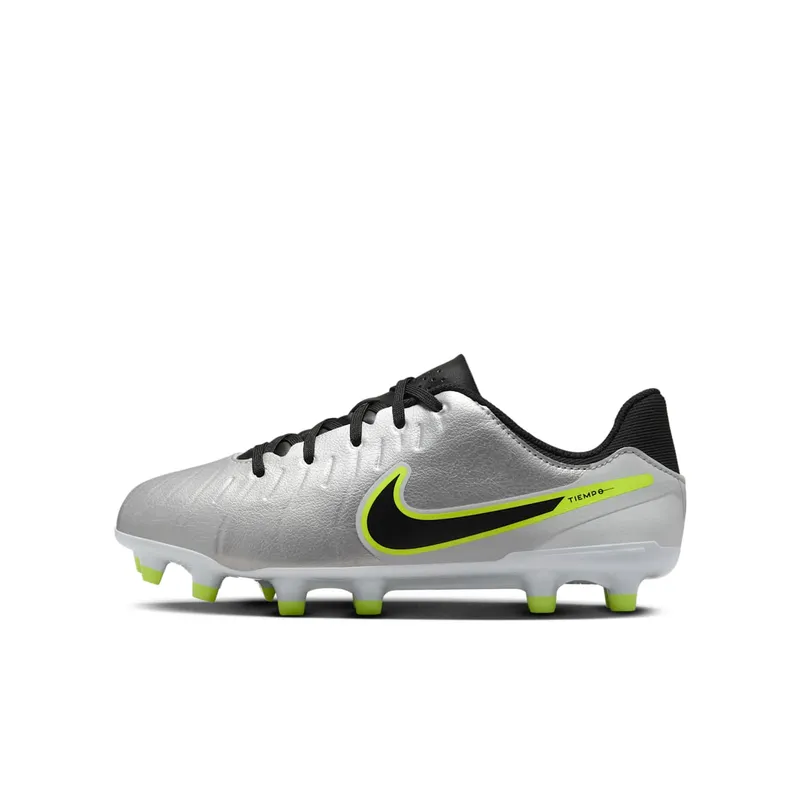 Nike Tiempo Legend 10 Academy FG/MG Metallic Silver Volt Black (DV4348-001)