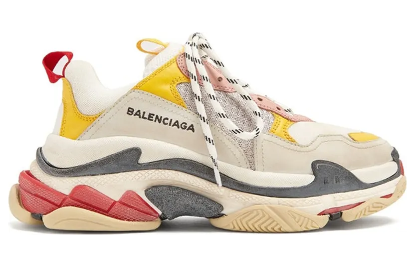 Balenciaga Triple S Cream Yellow Red (W)