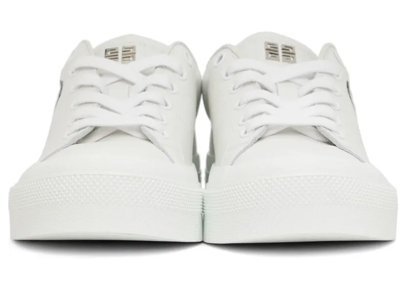 Givenchy White Graphic City Court Sneakers (BE0027E19Y116) (2)