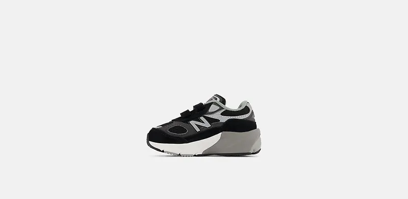 New Balance 990v6 Hook and Loop Black Silver (IV990BK6)
