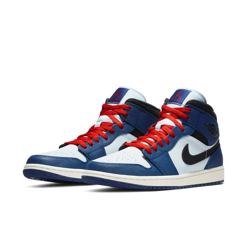 Air Jordan Nike AJ I 1 Mid Deep Royal Blue Black (852542-400)