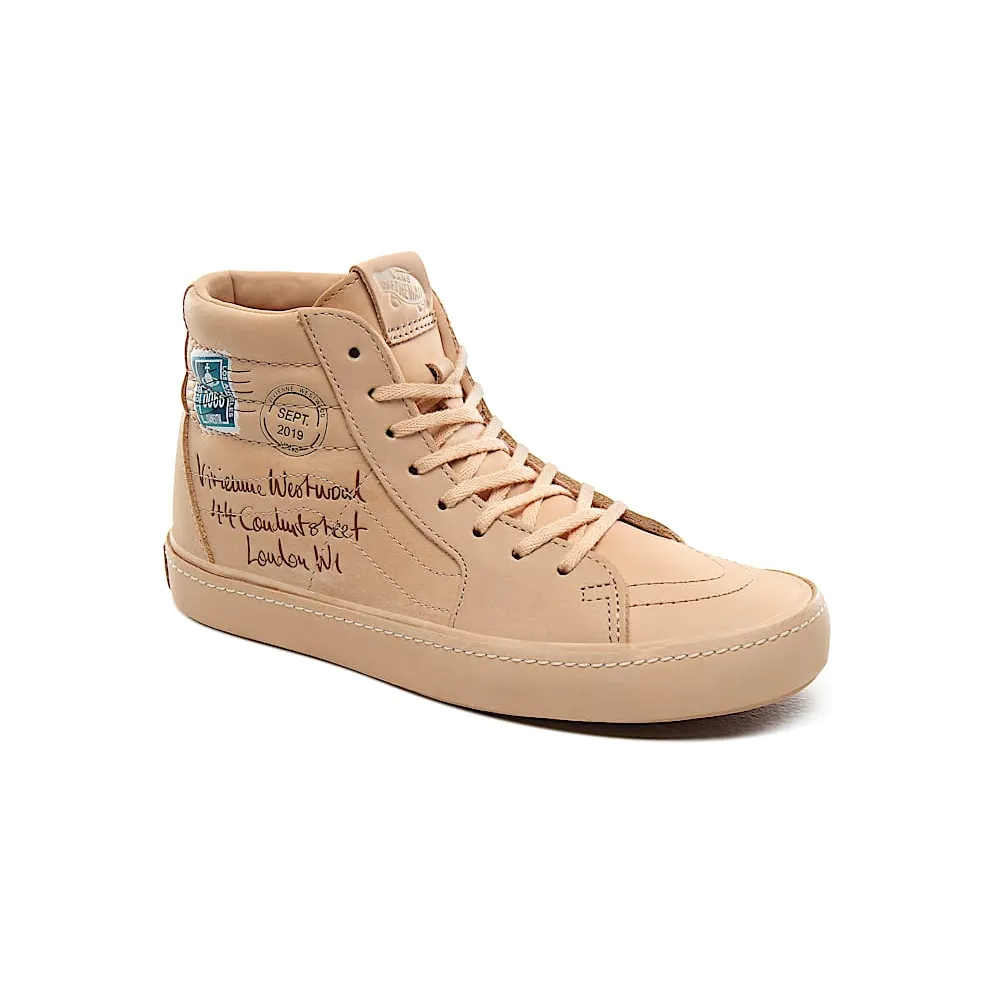 Vans Sk8-Hi Vivienne Westwood Anglomania Postcard Letter/Veggie Tan (VN0A4BV6XKF)