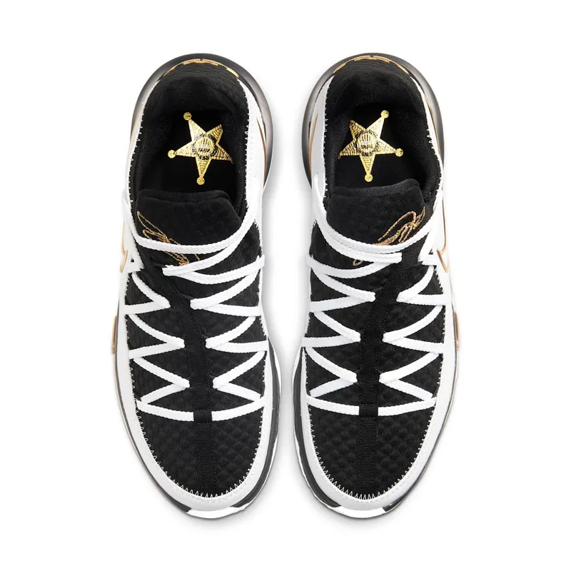 Nike LeBron Seventeen Low White / Metallic Gold / Black (CD5006-101)