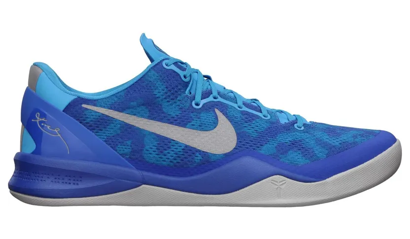 Nike Kobe 8 System ‘Blue Coral Snake’ Blue Glow/Strata Grey-Game Royal (555035-400)