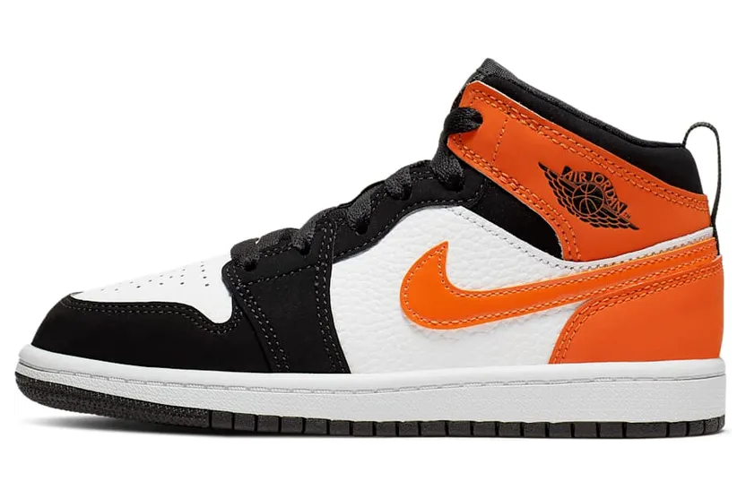 Air Jordan 1 Mid PS ‘Shattered Backboard’ “Black / Starfish / White” (640734-058)