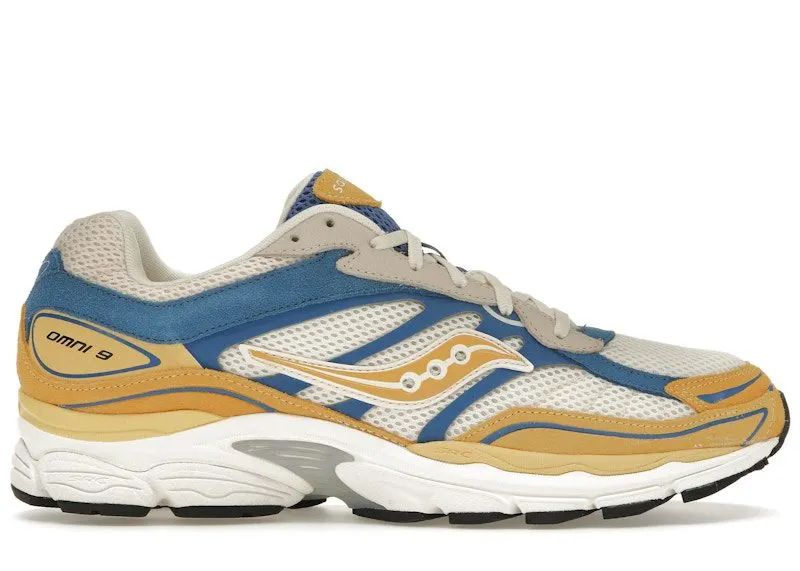 Saucony ProGrid Omni 9 Premium Cream Yellow Royal Blue (S70740-3)