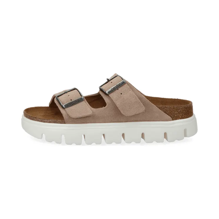 Birkenstock Arizona Chunky Suede Leather Warm Sand (Narrow Fit) (1024950)