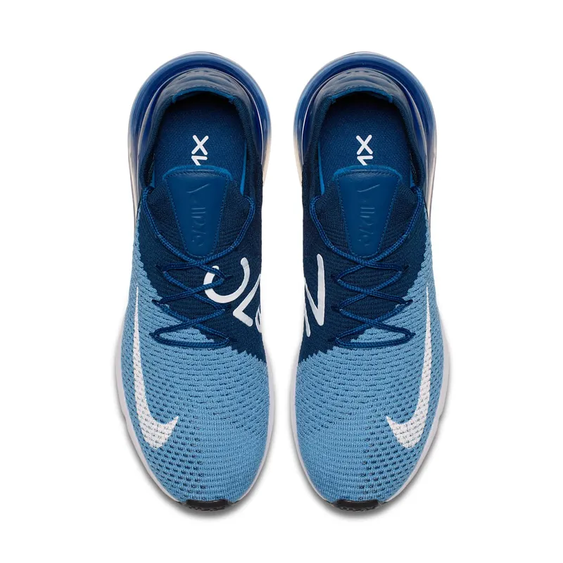 Nike Air Max 270 Flyknit Work Blue Work Blue/White-Brave Blue-Total Crimson (AO1023-400)