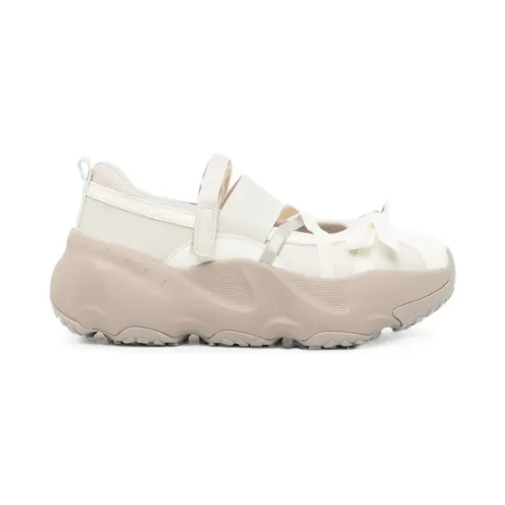 ROCKFISH Sneakers met klittenband en strik-detail – Beige (RF1SHBF3SK017CREAM)