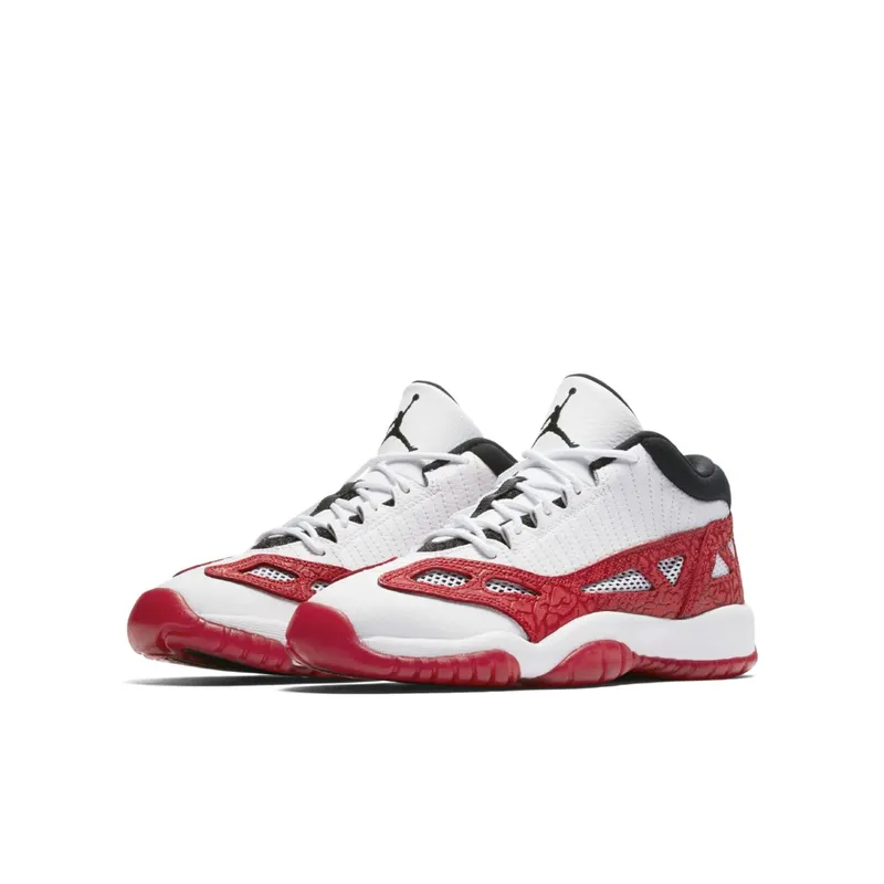 Jordan 11 Retro Low IE White Gym Red (GS) White/Gym Red-Black (919713-101)