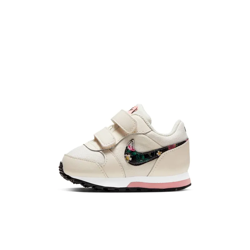 Nike TD MD Runner 2 Vintage Floral “Pale Ivory / Pink Tint / White / Black” (BQ7028-100)