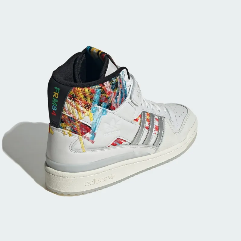 Adidas Forum High Sports Shoes Core White / Bold Gold / Black/Red (IG6351)