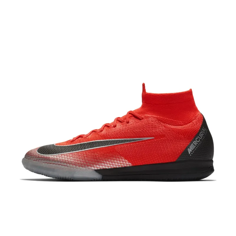 Nike CR7 SuperflyX 6 Elite IC Flash Crimson Flash Crimson/Chrome-Dark Grey-Black (AJ3571-600)