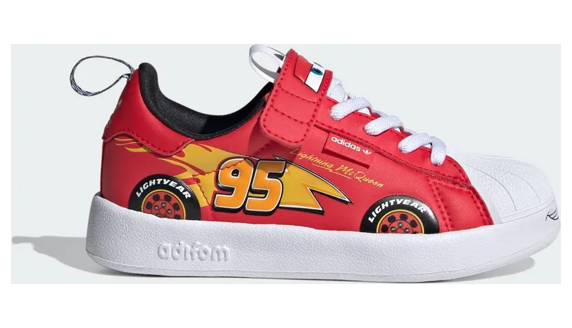 adidas adiFOM Superstar 360 Disney Pixar Cars Lightning McQueen (JR3752)