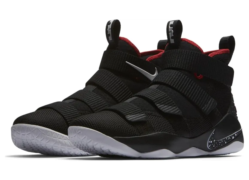 LeBron Soldier 11 Black/University Red-White (897644-002)