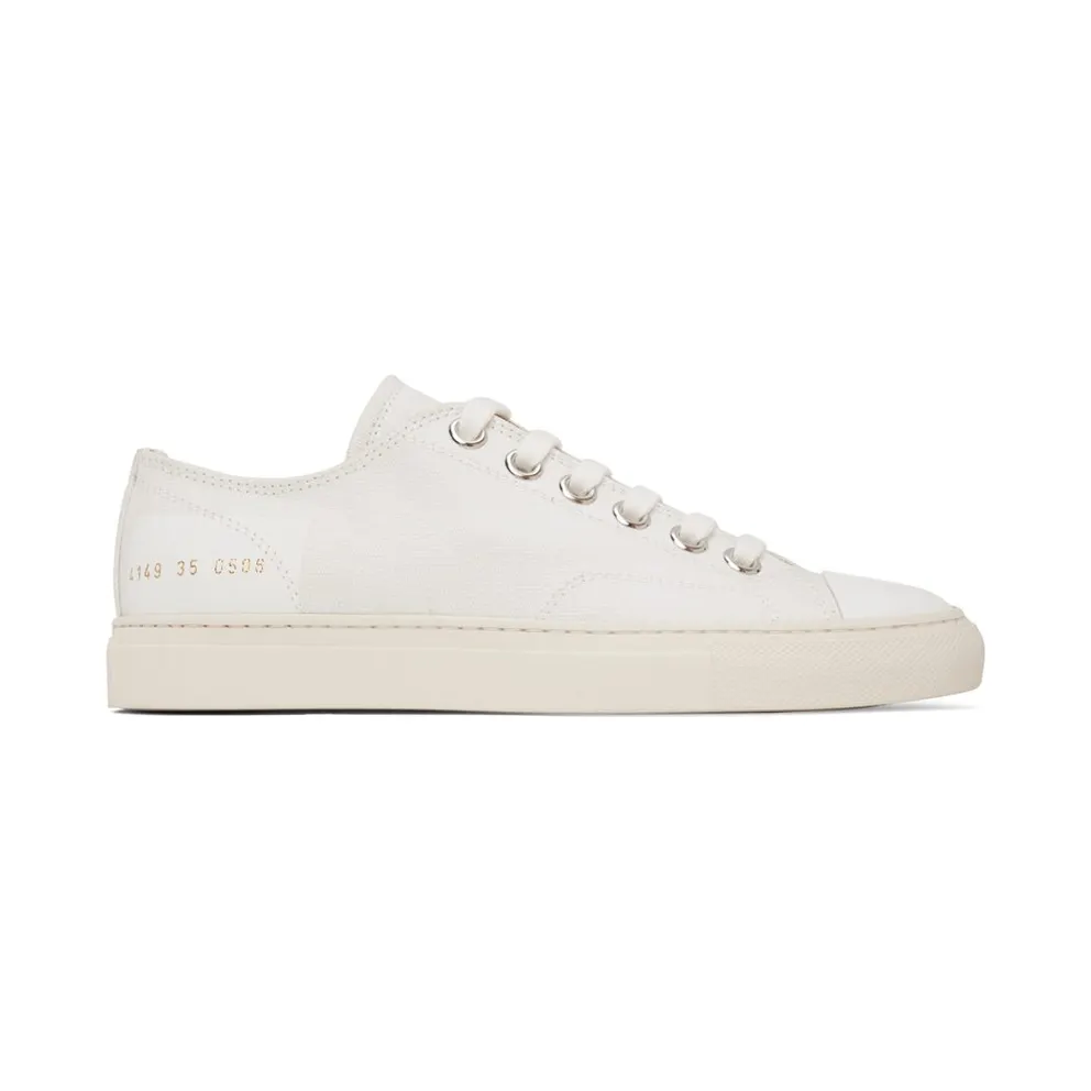 Common Projects White Tournament Low Sneakers (4149)