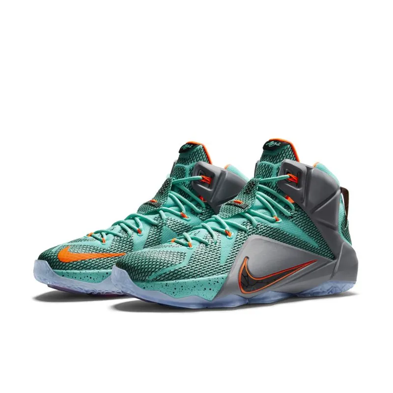 Nike LeBron 12 NSRL Hyper Turquoise/Black-Metallic Cool Grey-Hyper Crimson (684593-301)