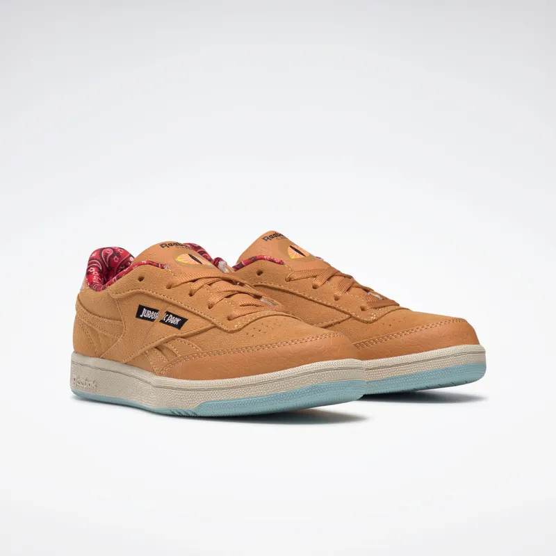 Adidas Jurassic Park Club C 85 Rich Ochre / Diffused Blue / Stadium Red (GZ0537)