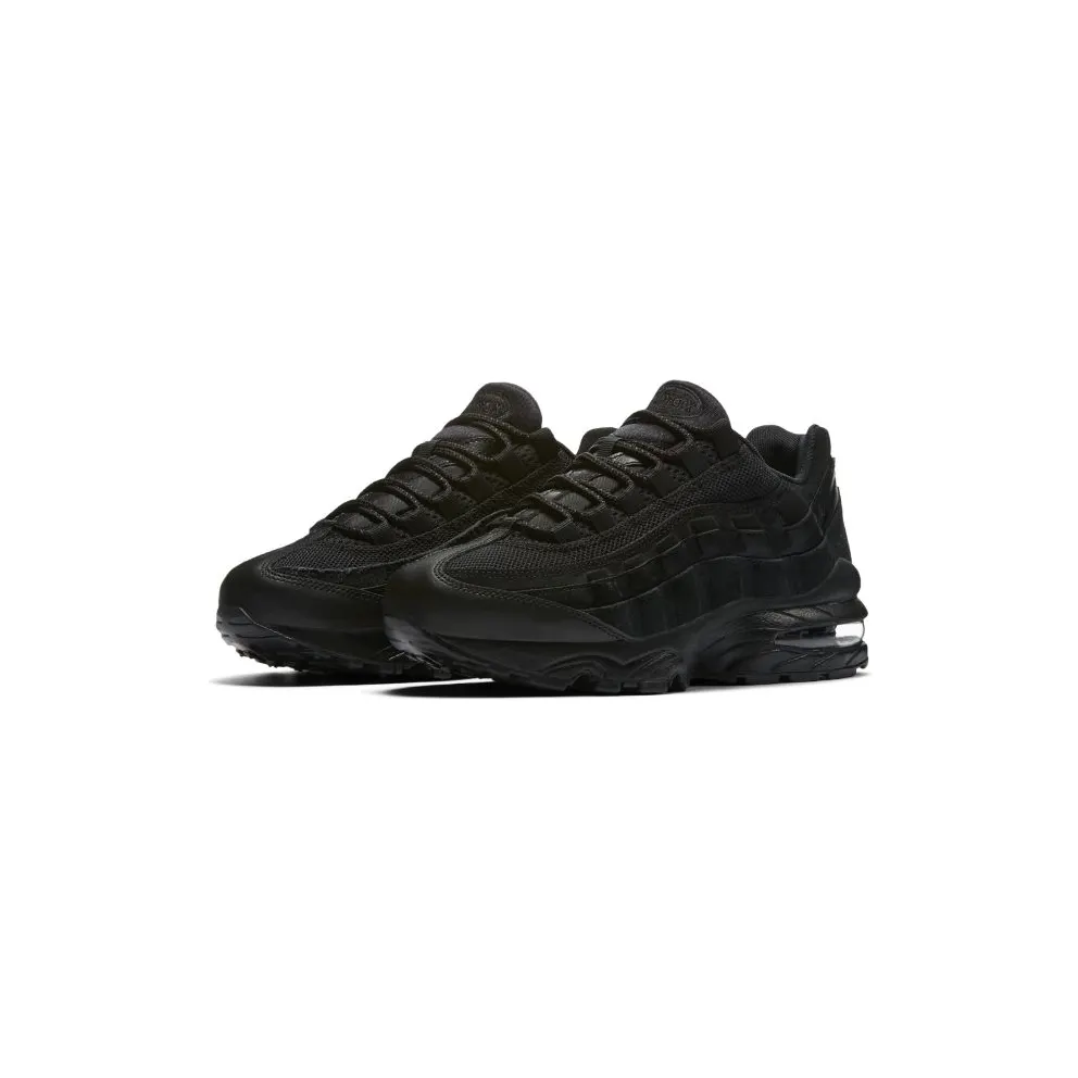 Nike Air Max 95 Black Suede (GS) Black/Black-Black (307565-055)
