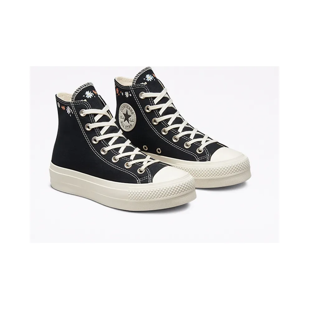 Converse Chuck Taylor All Star Lift Platform Embroidered Floral Black/multi/egret (A01592C)