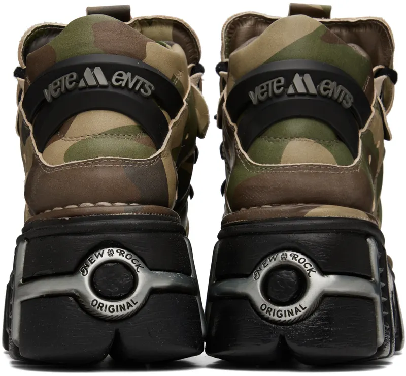VETEMENTS Khaki New Rock Edition Platform (UA53SN200G)
