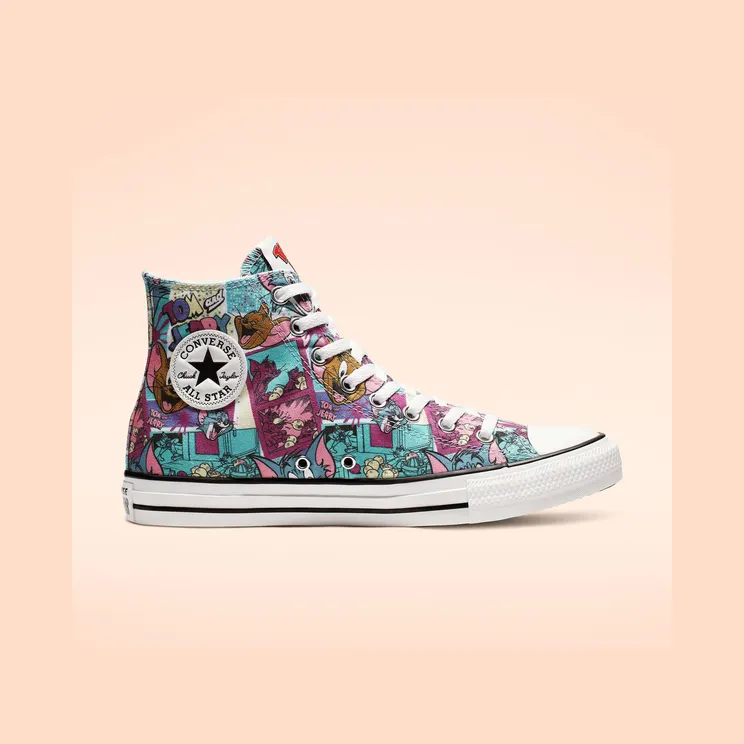 Converse Tom & Jerry x Chuck Taylor All Star High ‘Multi-Color’ White/Multi-Color/Black (165735C)