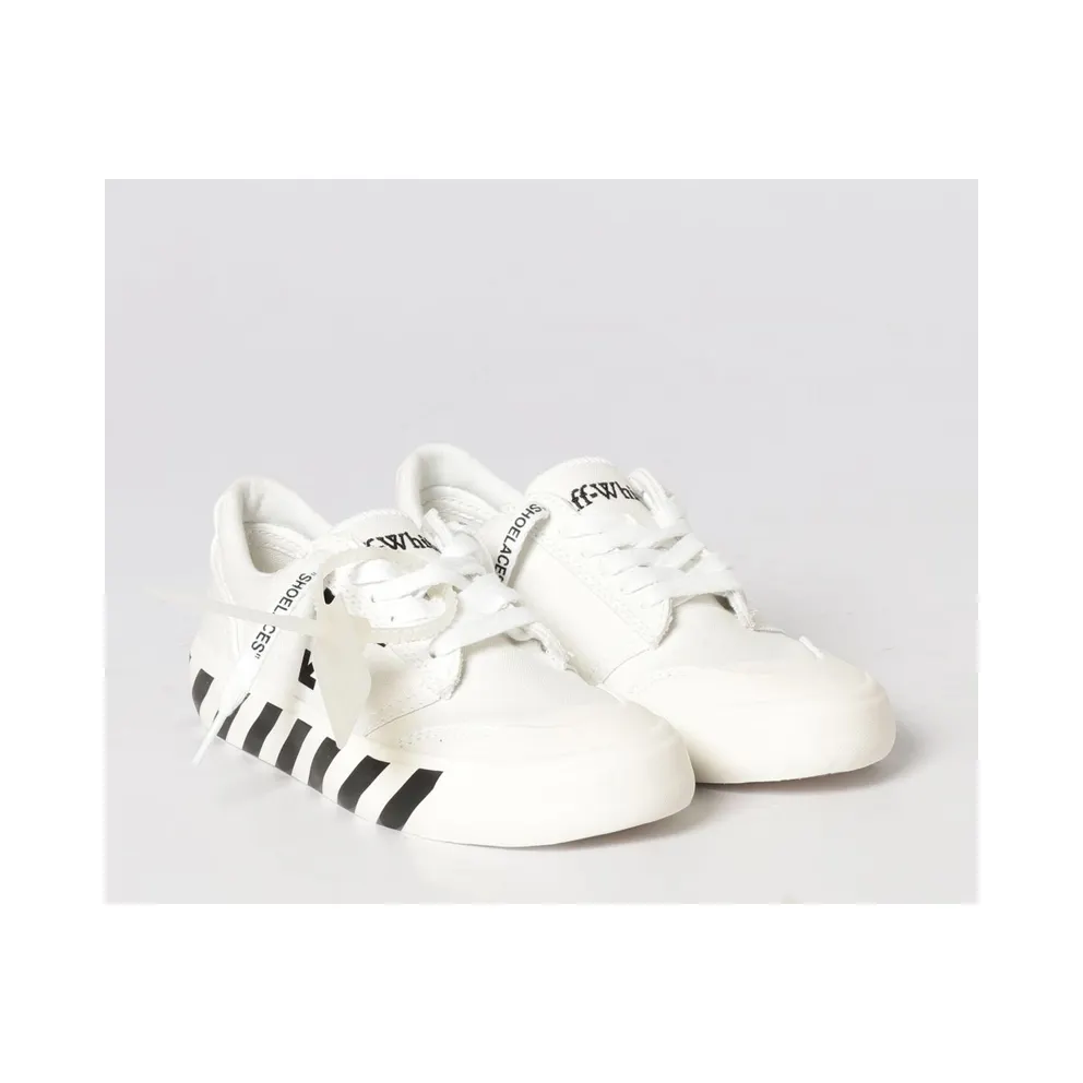 Off-White Vulcanized Cotton Canvas Sneakers White (OWIA28QC99FAB0010110)