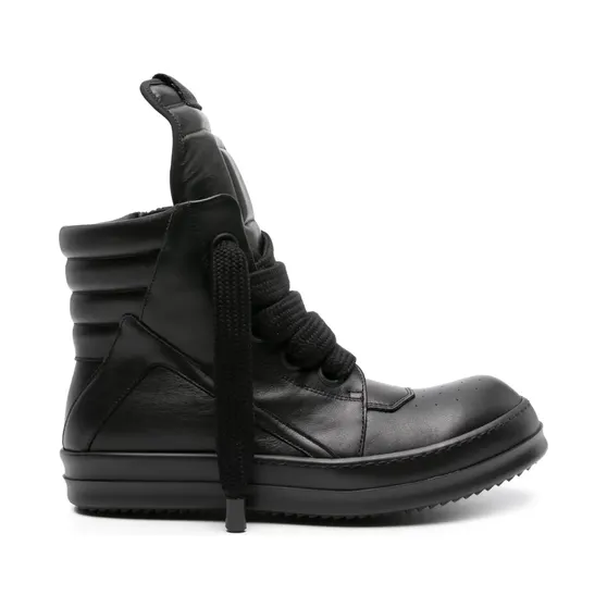 Rick Owens Geobasket High-Top-Sneakers “Black” (RU01D3898LCOW2)