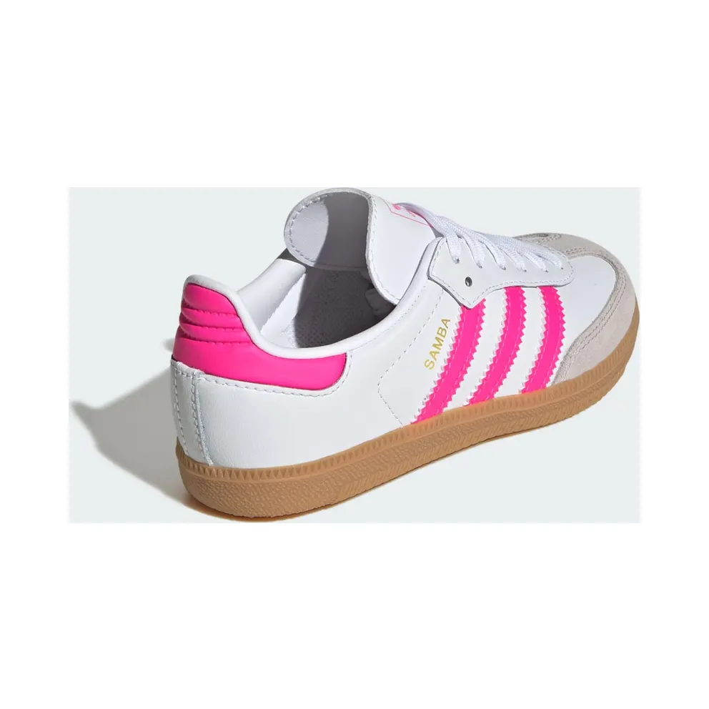 Adidas Samba OG Kids Cloud White / Lucid Pink / Gum (JQ2827)