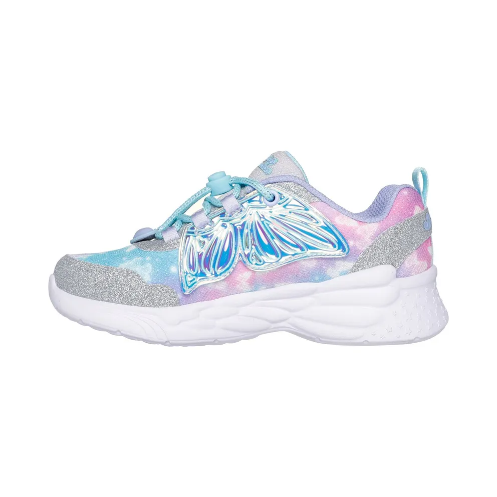 Skechers Dream Racer – Wing Brites “Silver / Lavender” (303055LSLLV)