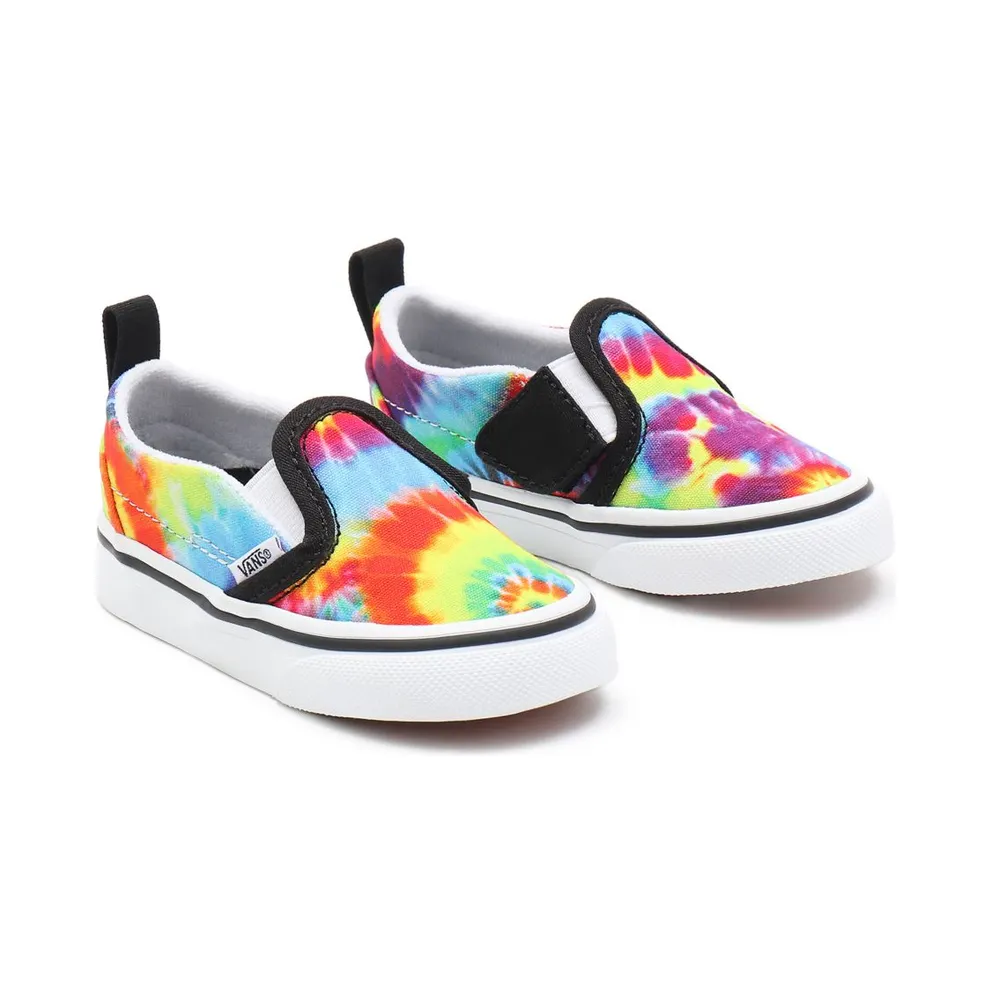 VANS Spiral Tie Dye Slip-on Velcro Toddler Shoes Multicolour (VN000UBS99E)