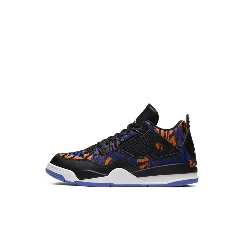 Jordan 4 Retro Black Rush Violet (PS) Black/White-Rush Violet (BQ9042-005)