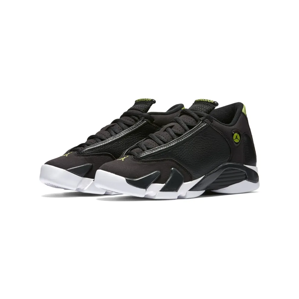 Jordan 14 Retro Indiglo 2016 (GS) Black/White-Indiglo (487524-005)