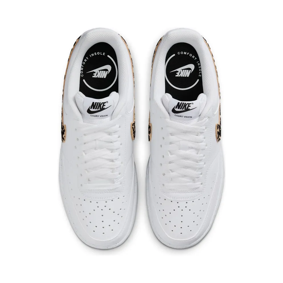 Nike Court Vision Low SE White Leopard Swoosh (IM7646-100)