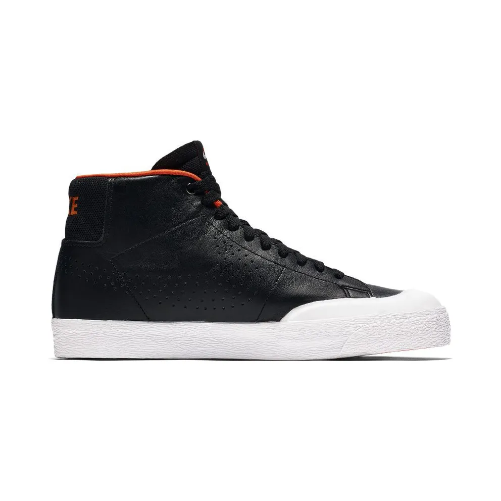 Nike SB Blazer Mid XT Donny Black Black/Metallic Silver-White-Safety Orange (876872-001)