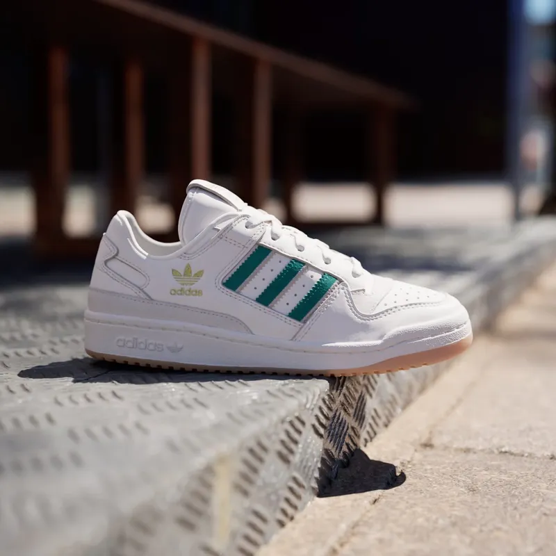 adidas Forum Low CL Cloud White Active Green Sandy Pink (IF7220)