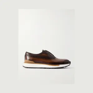 Berluti Fast Track Venezia Leather Oxford Sneakers Brown (S6231-001)