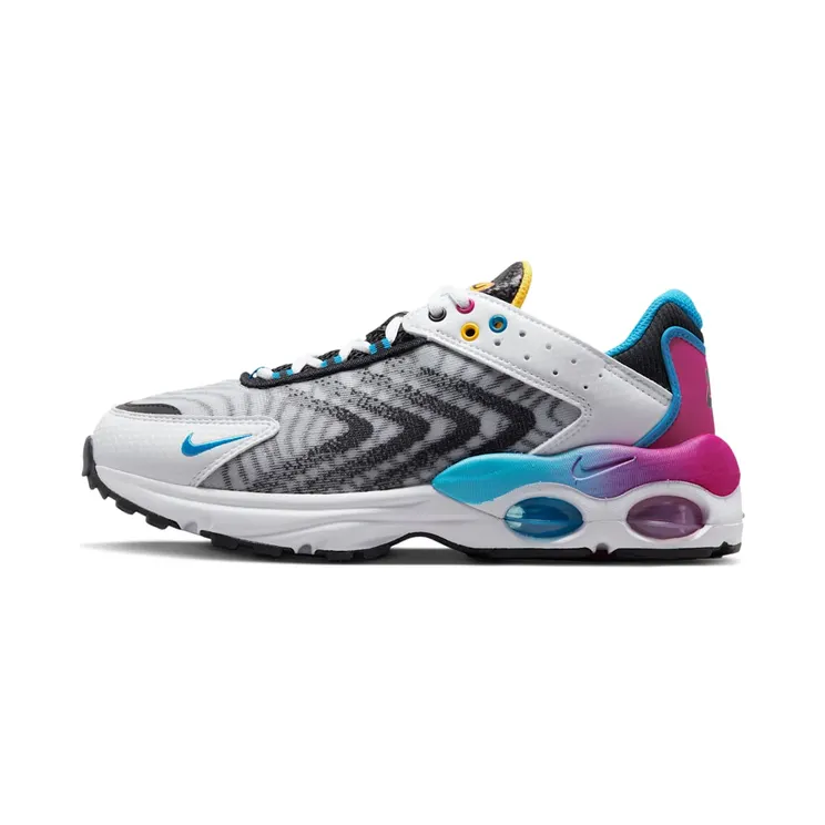 Nike Air Max TW SE GS Multi-Color “White / Black / Opti Yellow / Blue Lightning” (DV1964-100)