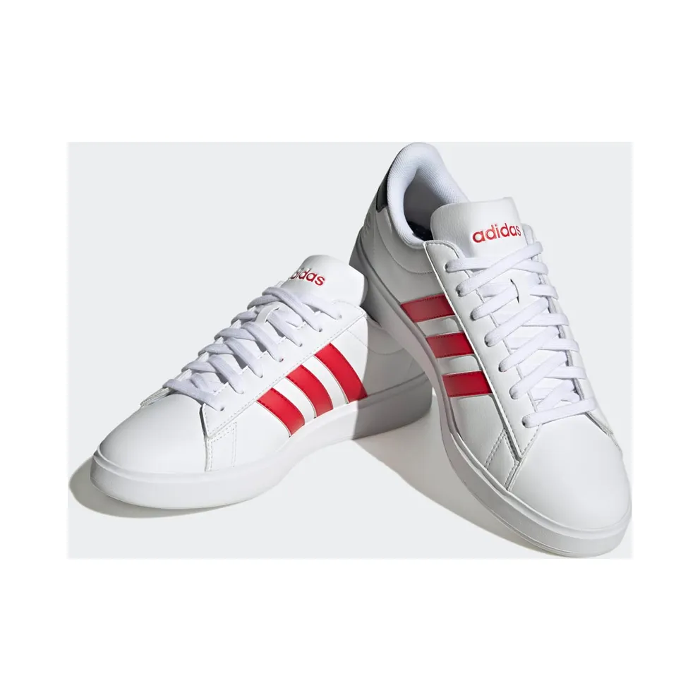 Adidas Grand Court Cloudfoam Comfort Cloud White / Better Scarlet / Core Black (FZ6363)