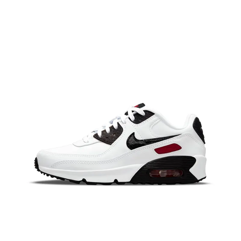 Nike Air Max 90 LTR White Black Red (DH2605-100)