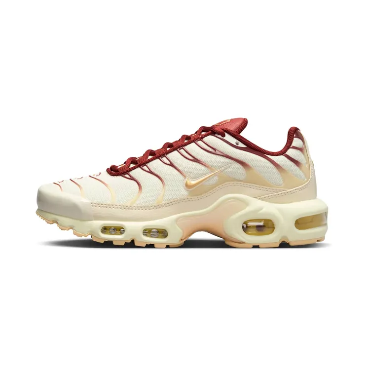 Nike Air Max Plus Sail Team Red “Coconut Milk / Rugged Orange / Pale Vanilla / Metallic Gold” (FQ2765-100)