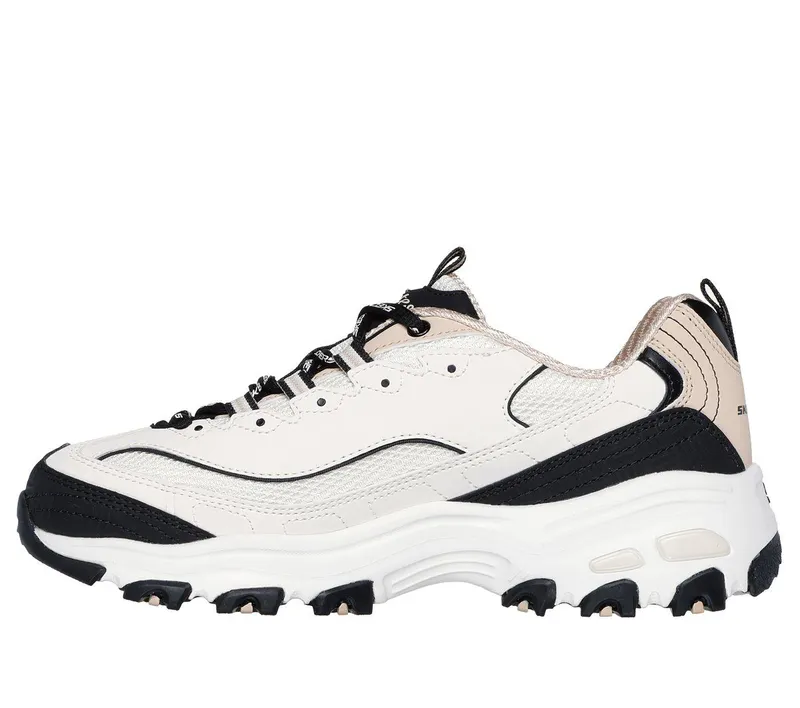 Skechers D’Lites – Retro Rewind Sneaker Natuurlijk/Black