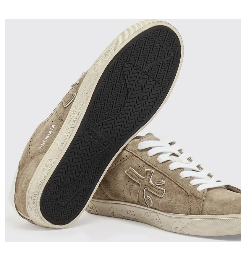 Premiata Steven Suede Sneakers Mud (STEVEN6221) (3)