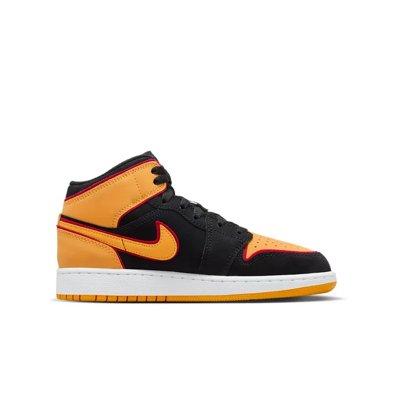Jordan 1 Mid SE Black Vivid Orange (FJ4924-008)