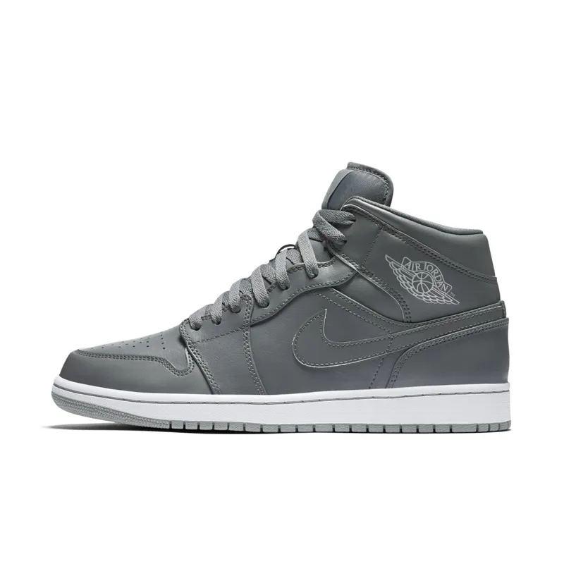 Jordan 1 Retro Mid Cool Grey (2015) Cool Grey/Cool Grey-White-Wolf Grey (554724-031)
